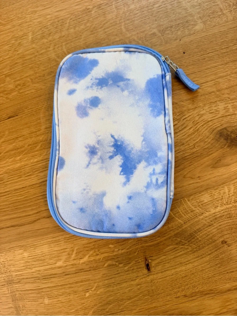 Yoobi Blue Tie-Dye Pencil Pouch - Compact Organizer